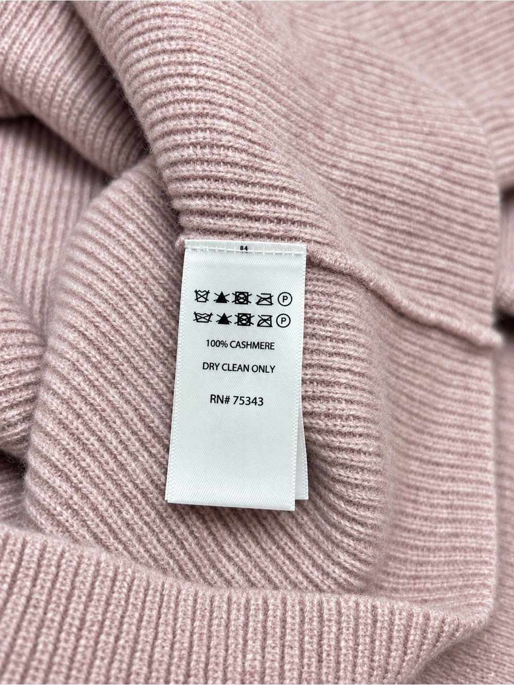 Cynthia Rowley 100% 2-Ply Cashmere Blush Bell Sleeve Sweater Size M - Picture 5 of 7